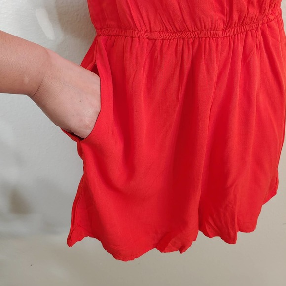 One Clothing  Orange Romper with side pockets  Size S - Picture 3 of 7